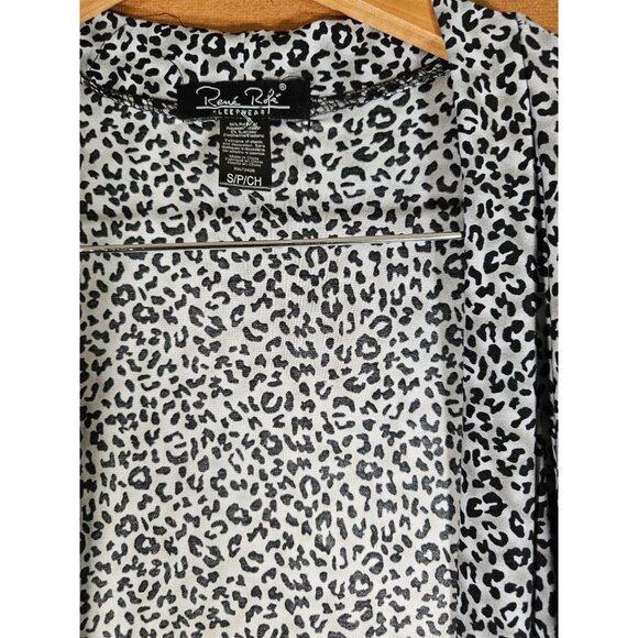Rene Rofe Sleepwear Women Robe Size S/P Leopard Print - Picture 8 of 8